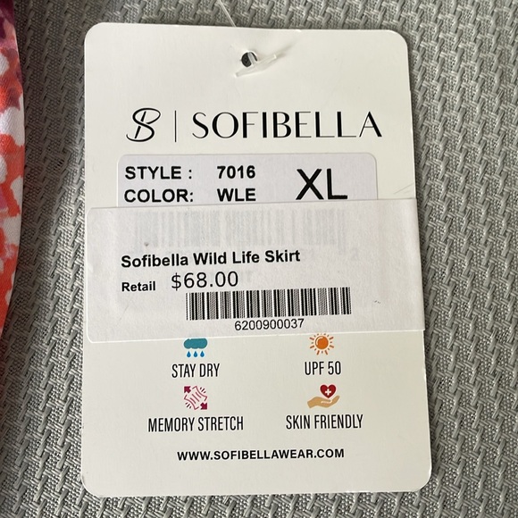 New Sofibella Wild Life Tennis/Golf Skort Size XL - Picture 2 of 7